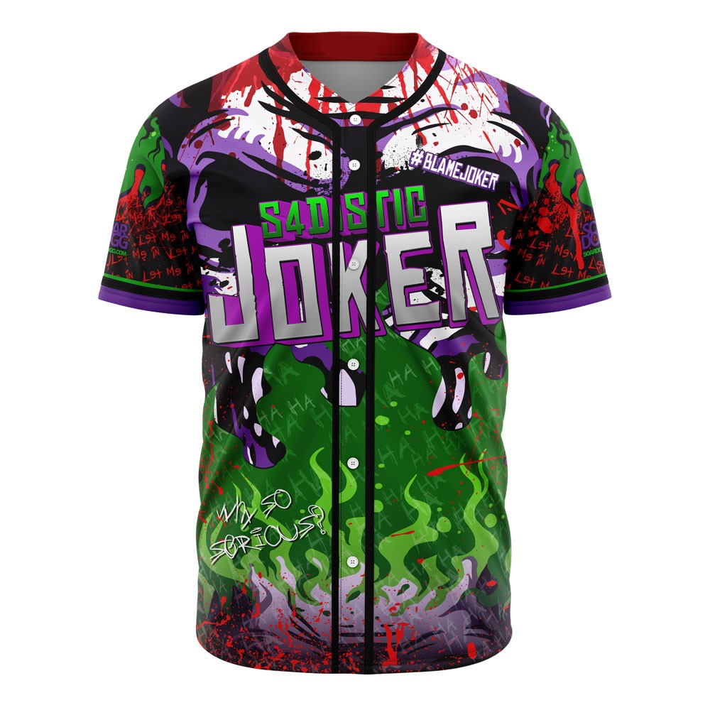 Vibrant Joker Graphic Baseball Jersey New Season For Men Women And Kid