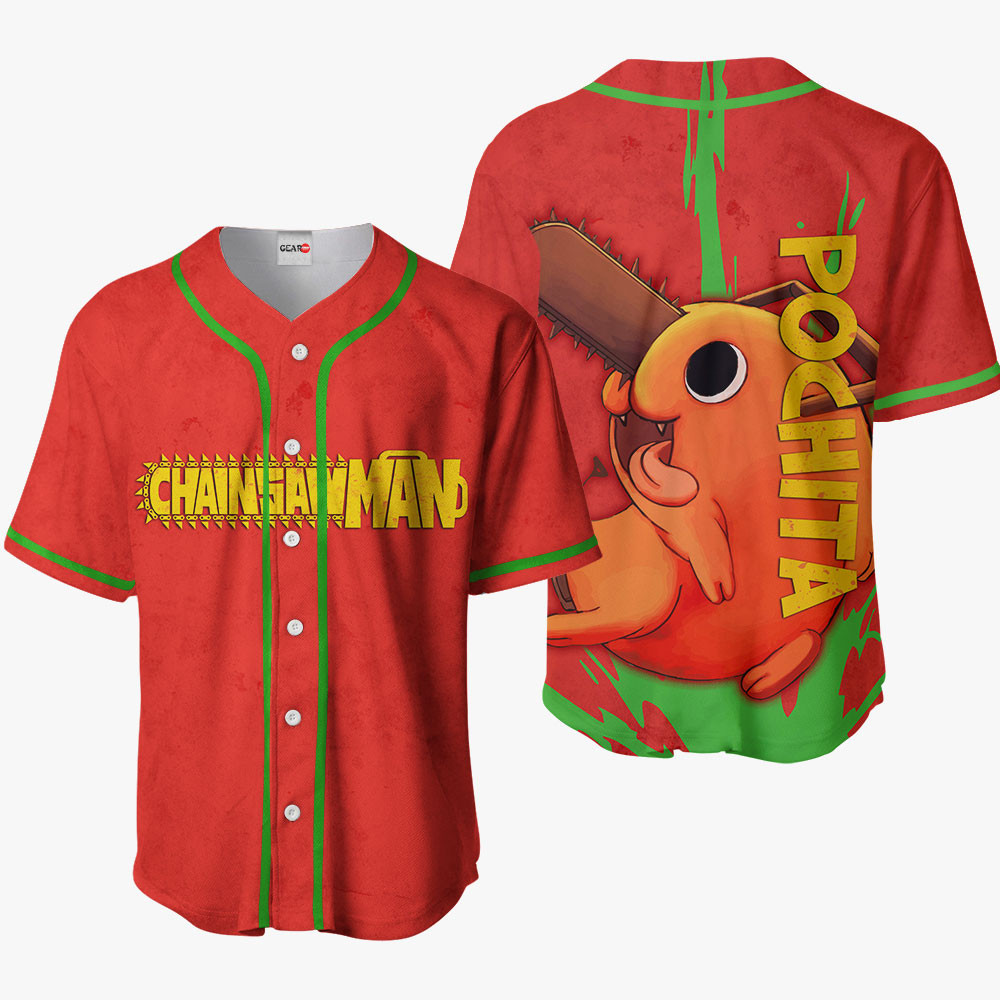 Pochita Baseball Jersey For Men And Women