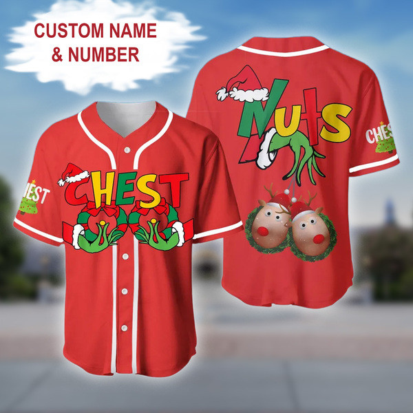 Custom Christmas Baseball Jersey New Season For Men Women And Kid