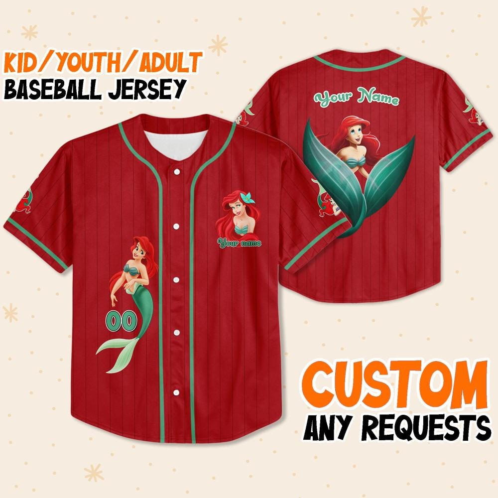 Custom Ariel Baseball Jersey New Season For Men Women And Kid
