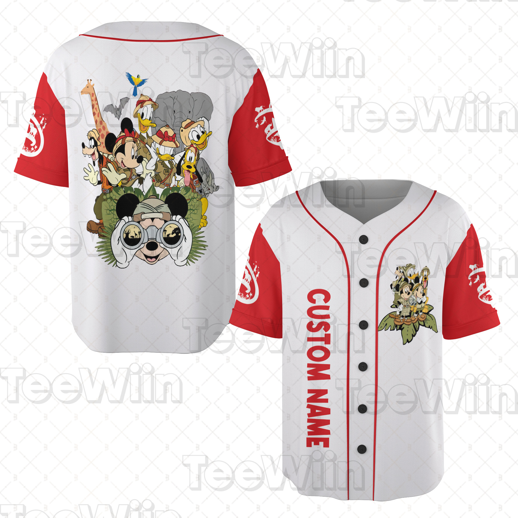 Custom Name Jungle Adventure Jersey