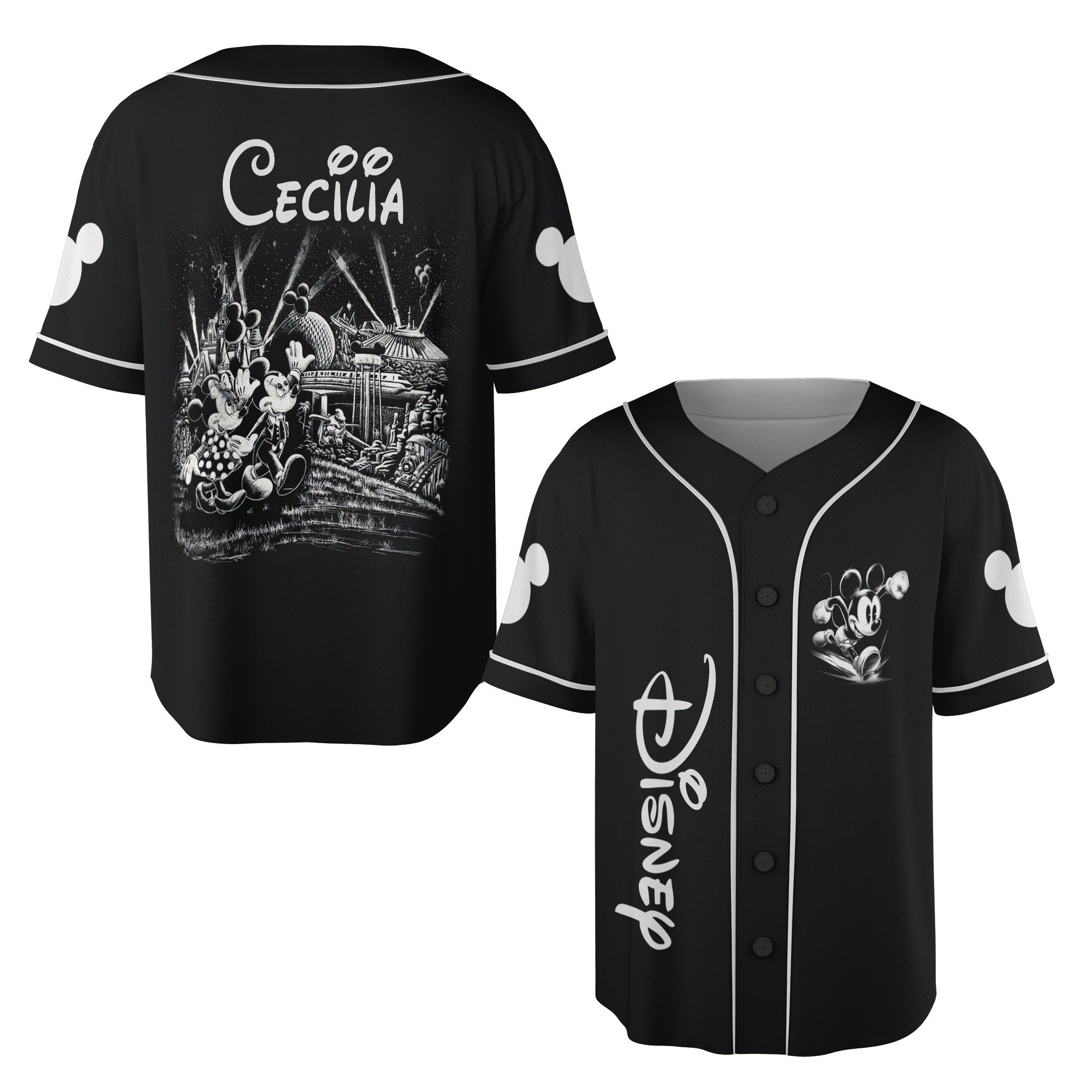 Disney Mickey & Minnie Baseball Jersey New Season For Men Women And Kid