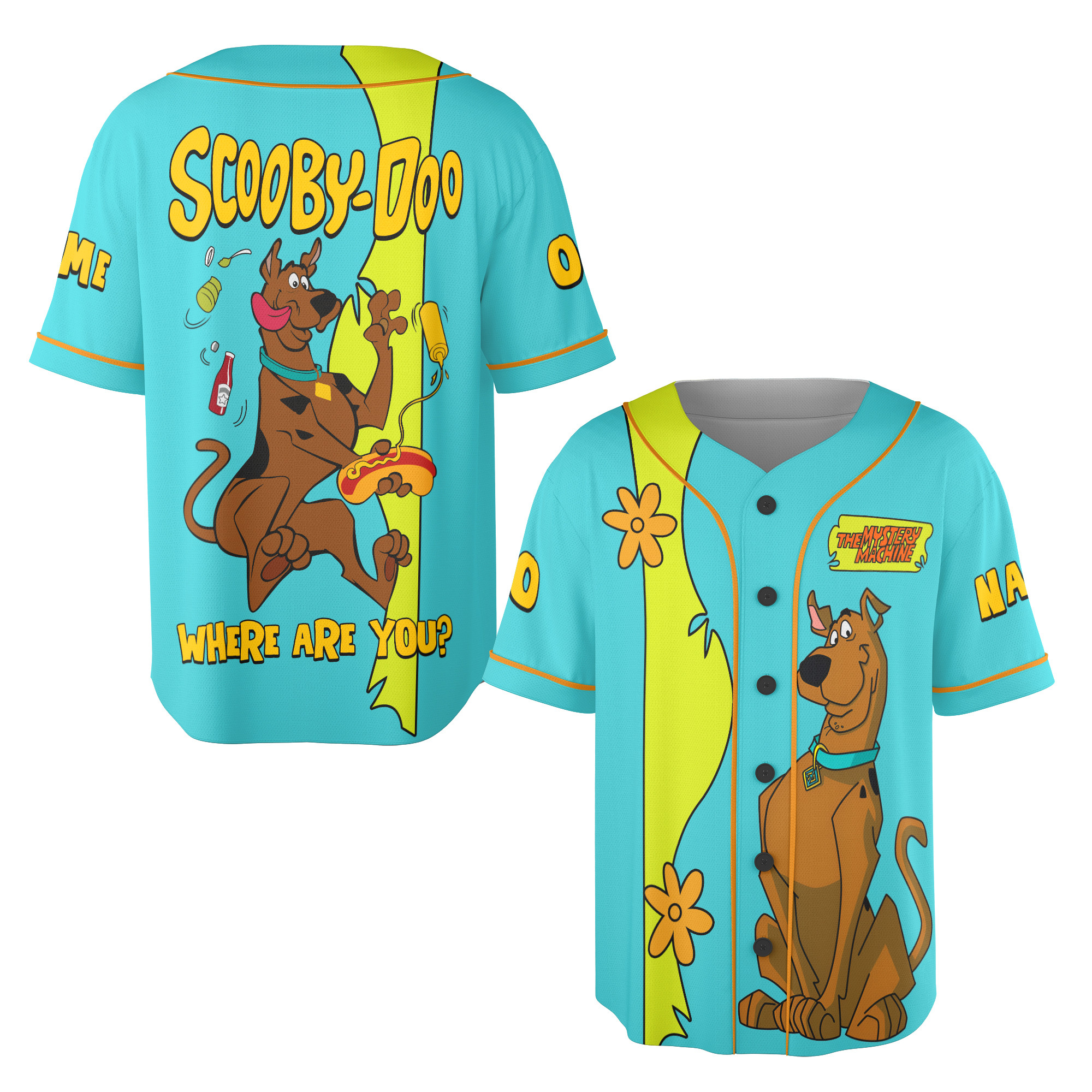 Scooby-Doo Cartoon Baseball Jersey New Season For Men Women And Kid