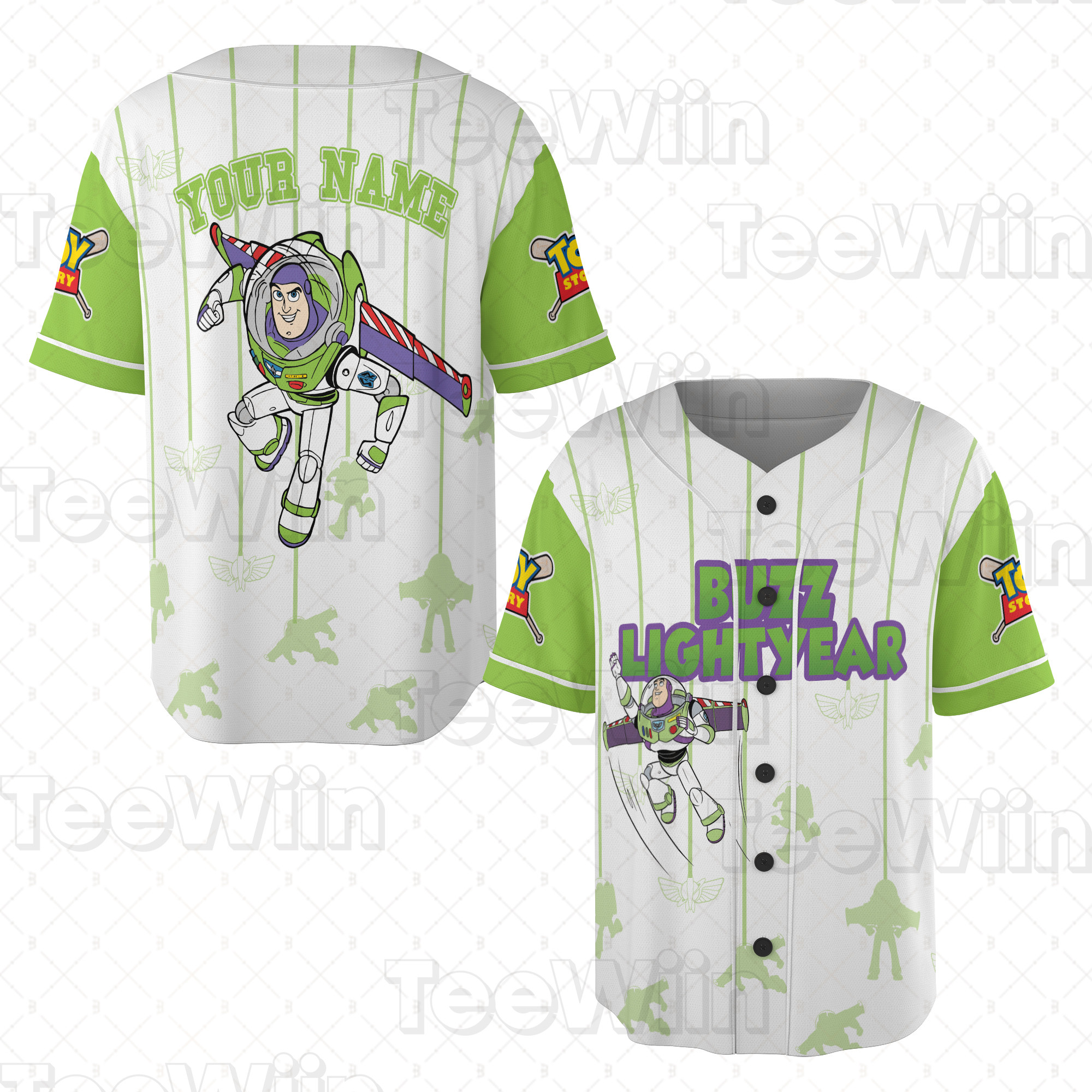 Customizable Buzz Lightyear Baseball Jersey New Season For Men Women And Kid