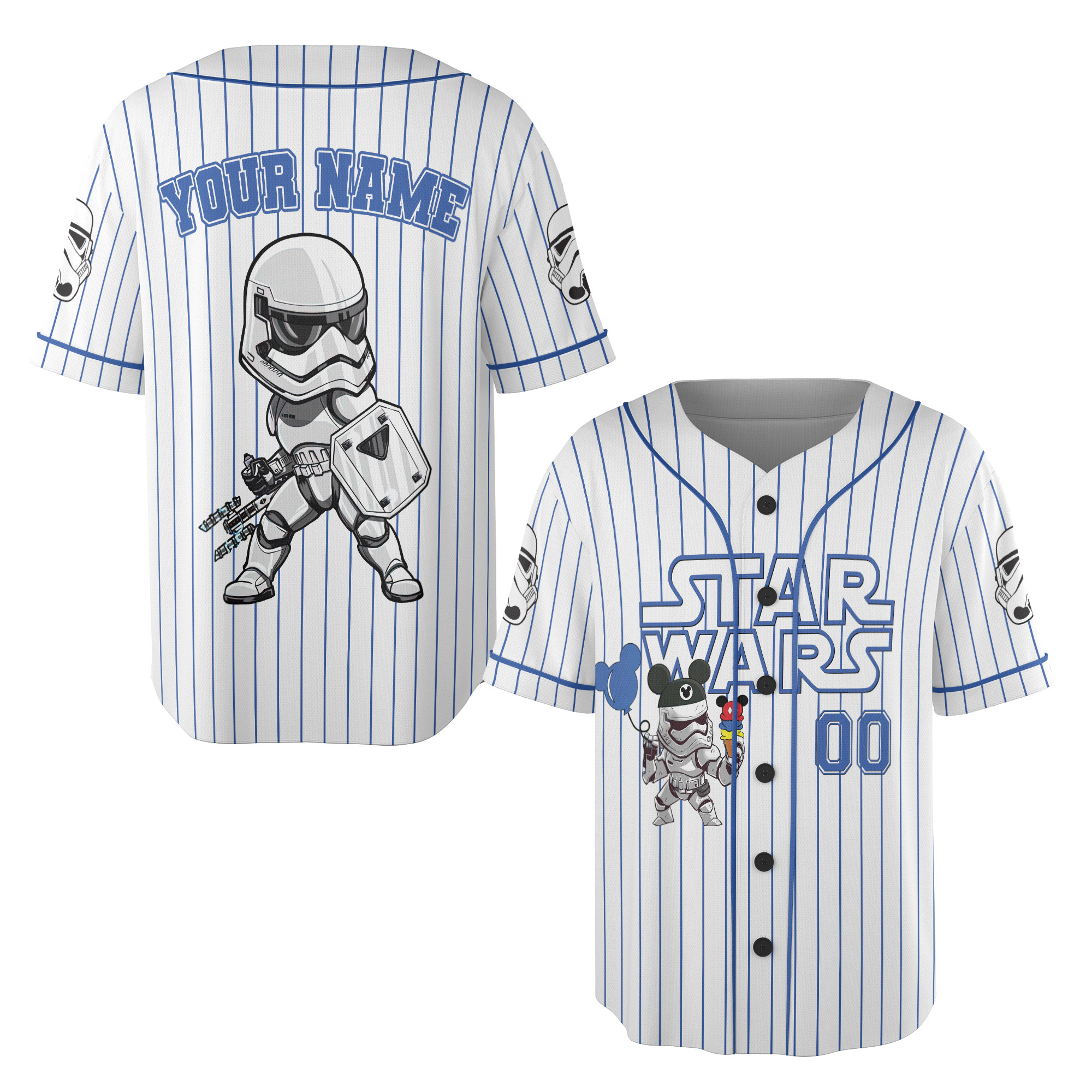 Custom Star Wars Baseball Jersey New Season For Men Women And Kid