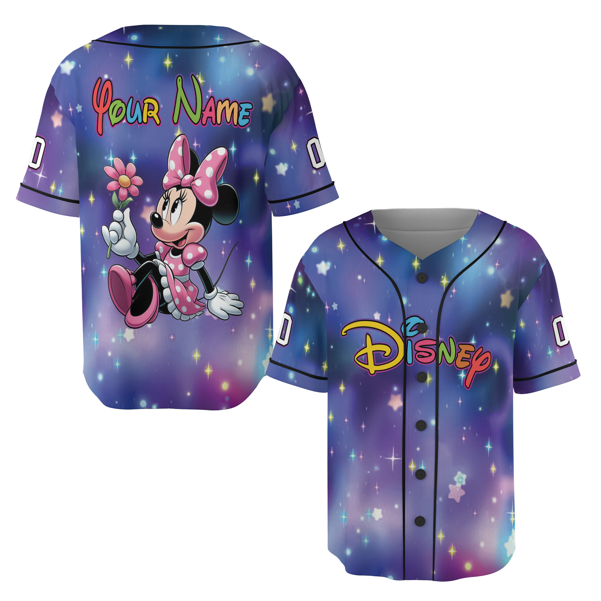 Custom Disney Character Baseball Jersey New Season For Men Women And Kid