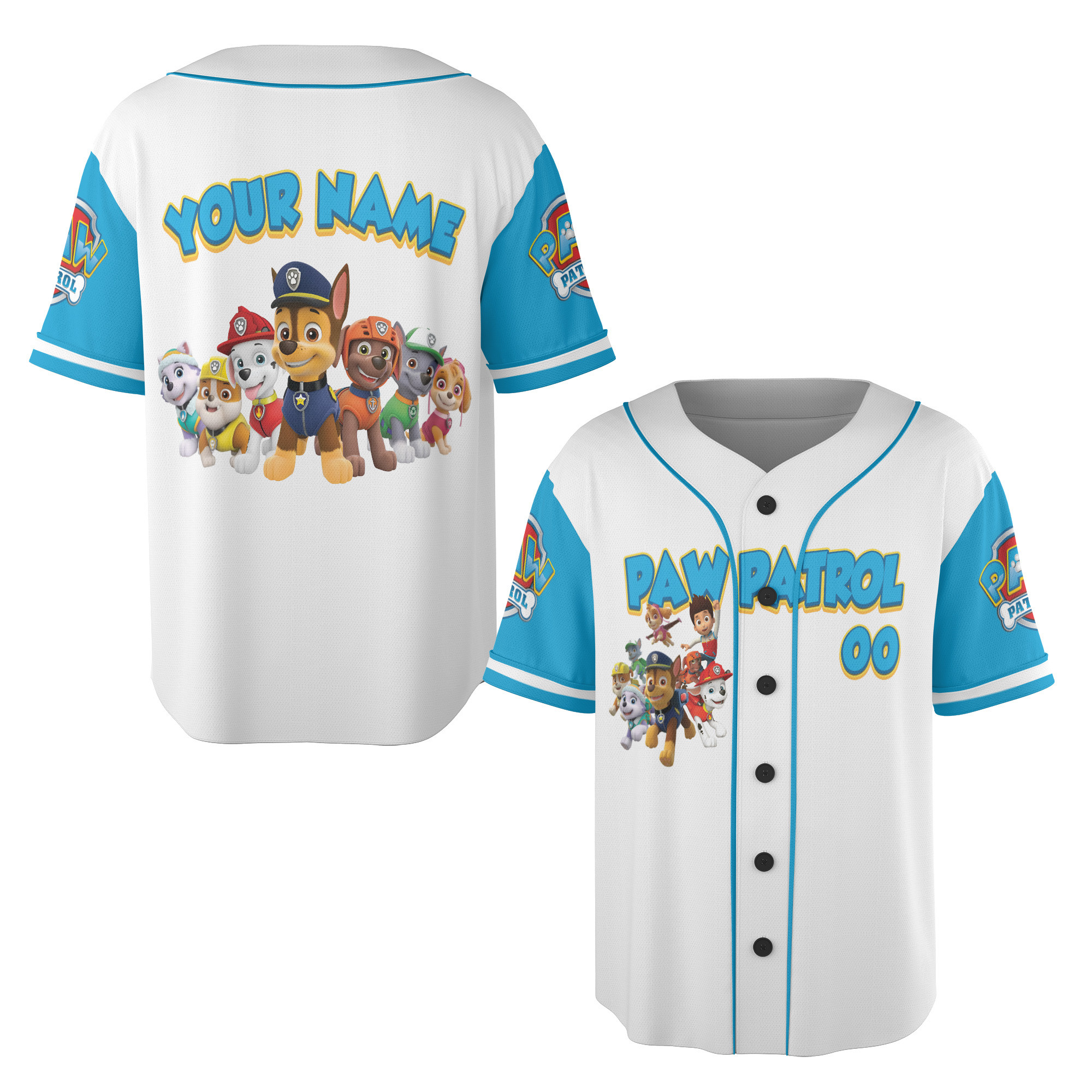 Customizable Paw Patrol Kids Jersey