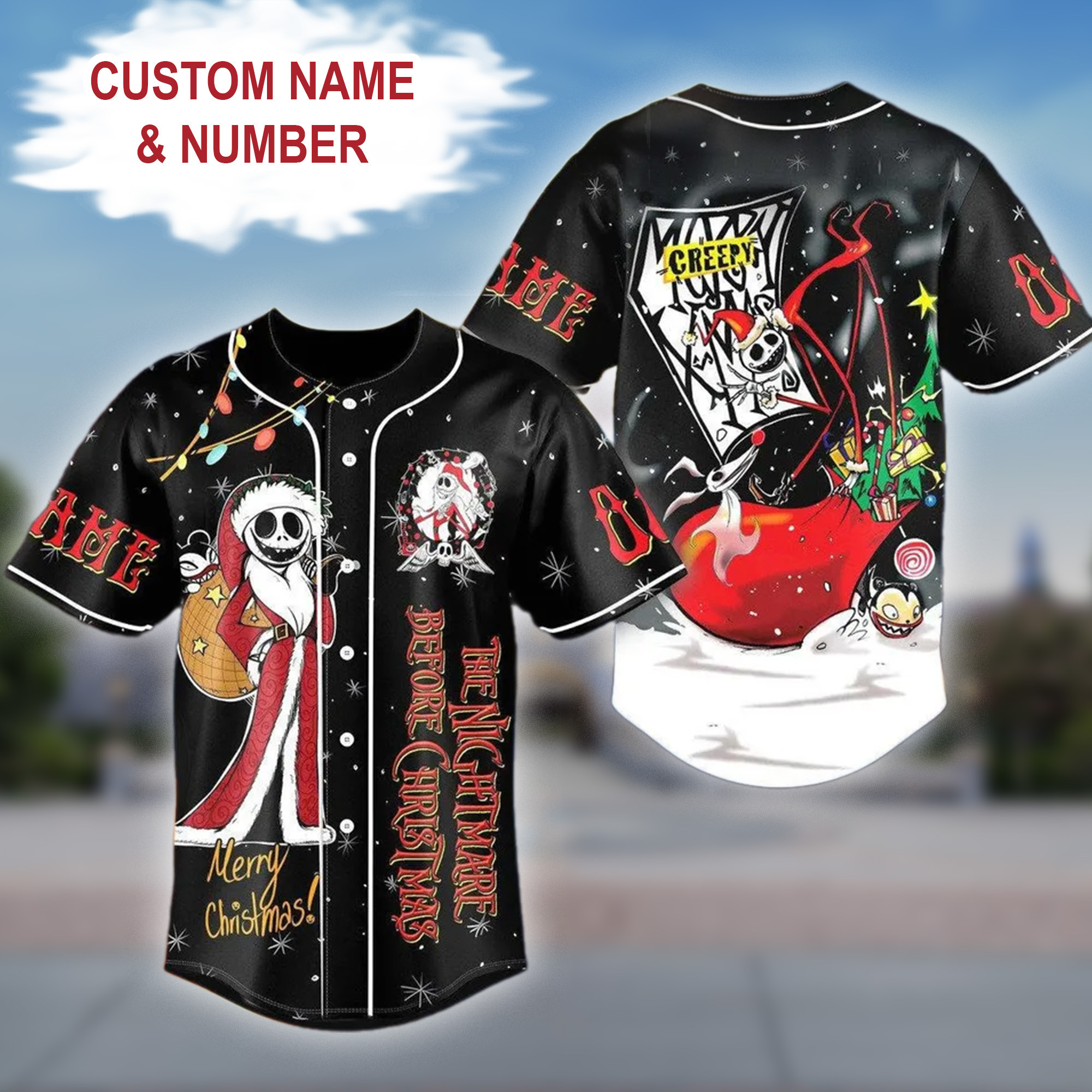 Custom Nightmare Before Christmas Jersey