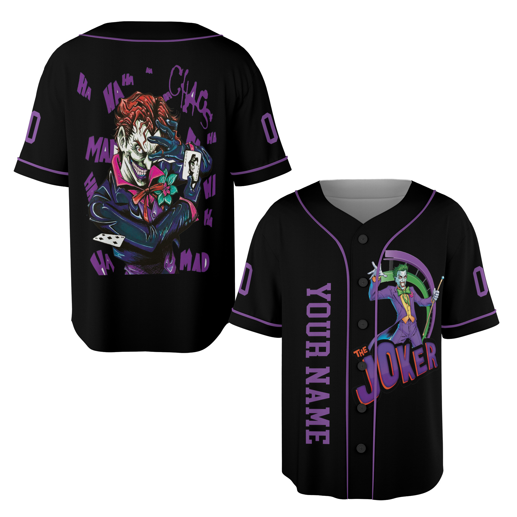 Custom Joker Baseball Jersey New Season For Men Women And Kid