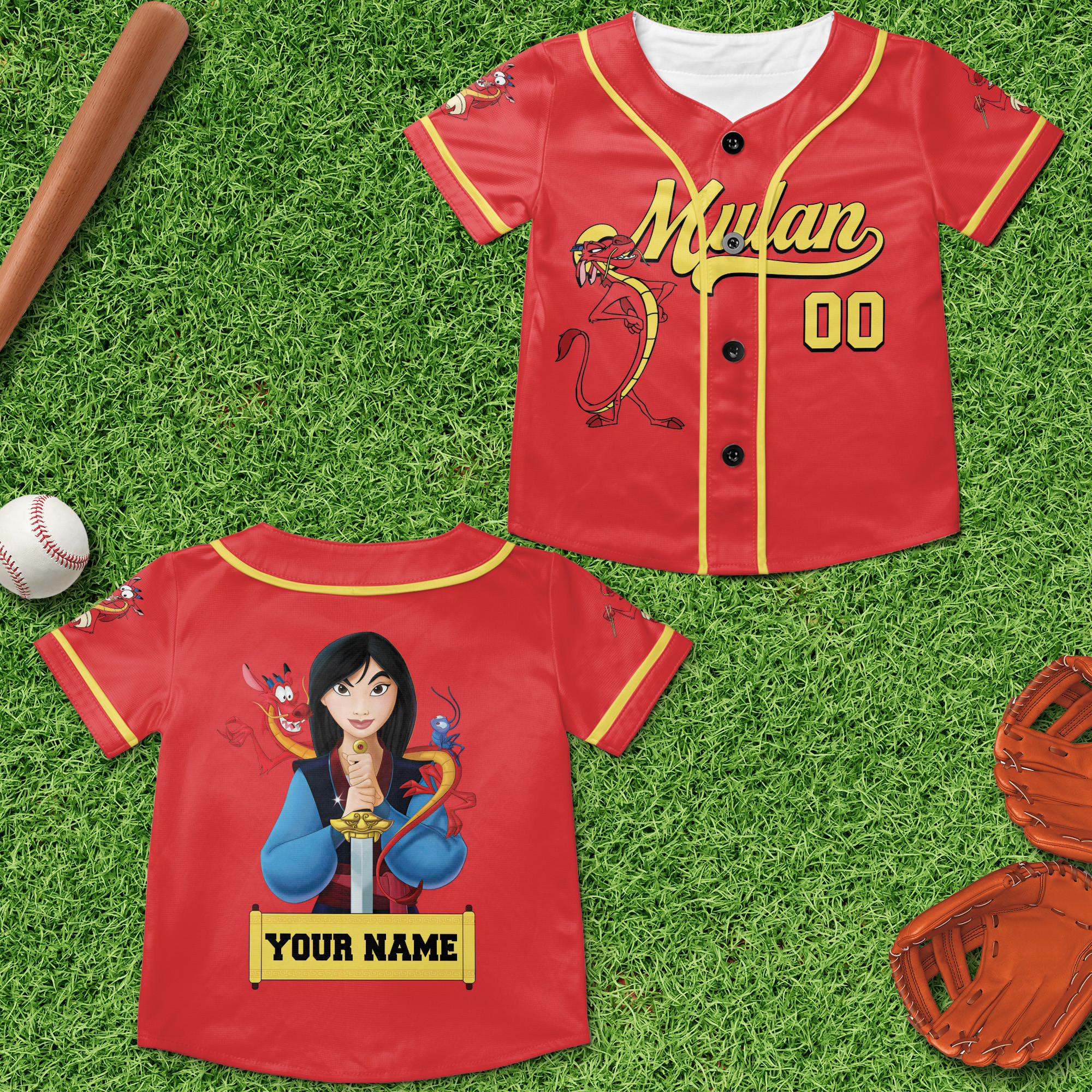 Custom Mulan Baseball Jersey New Season For Men Women And Kid