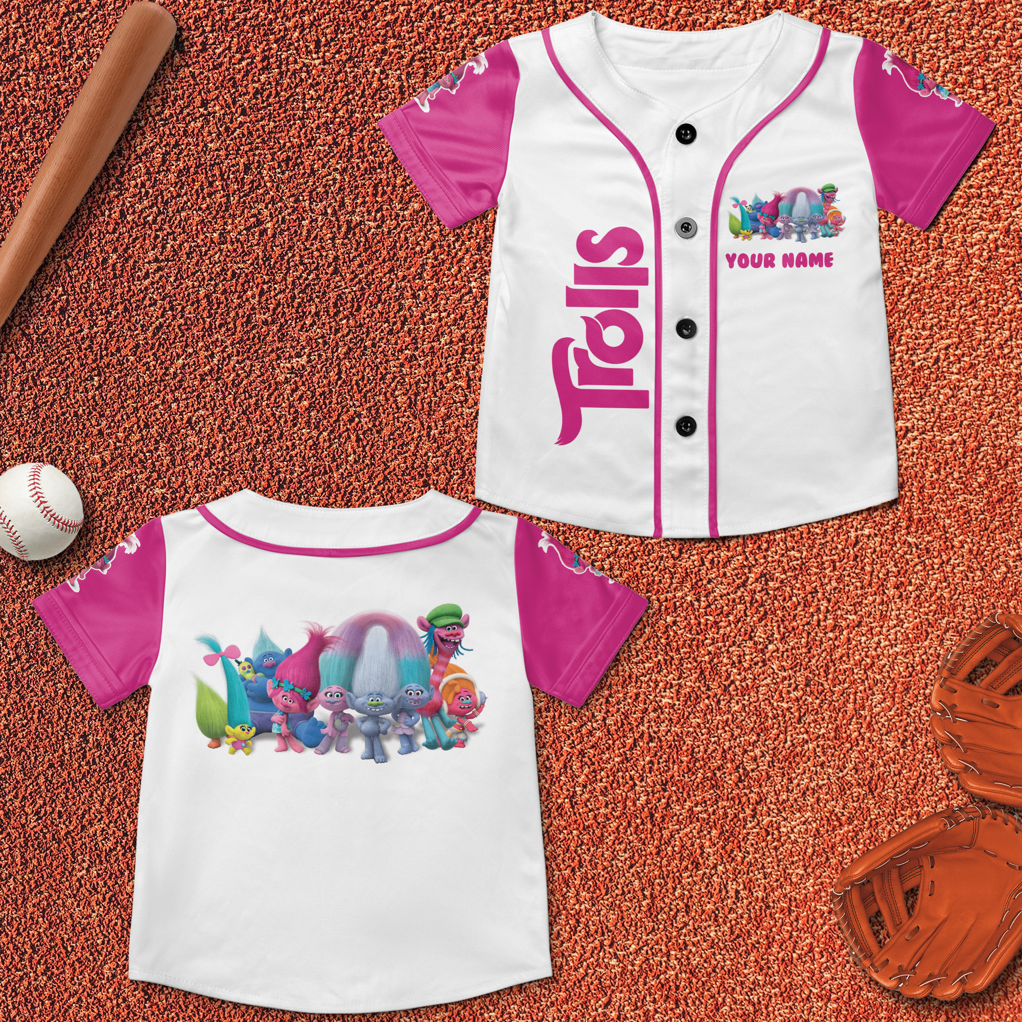 Custom Trolls Kids Baseball Jersey New Season For Men Women And Kid