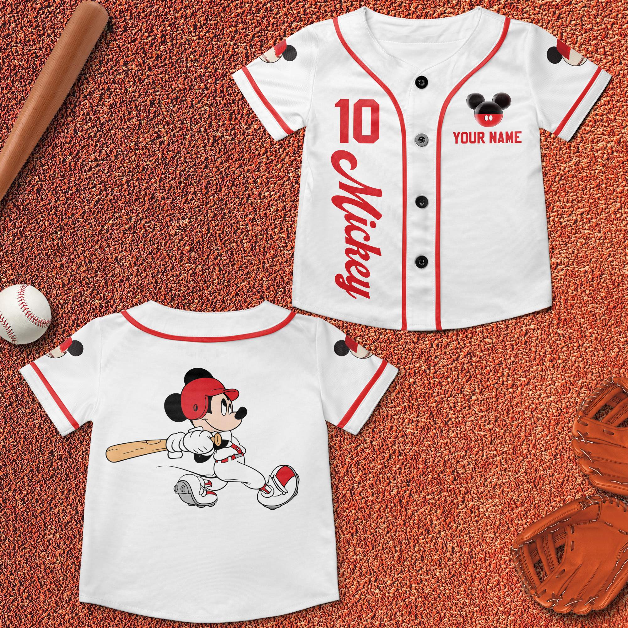 Personalized Mickey Mouse Baseball Jersey New Season For Men Women And Kid