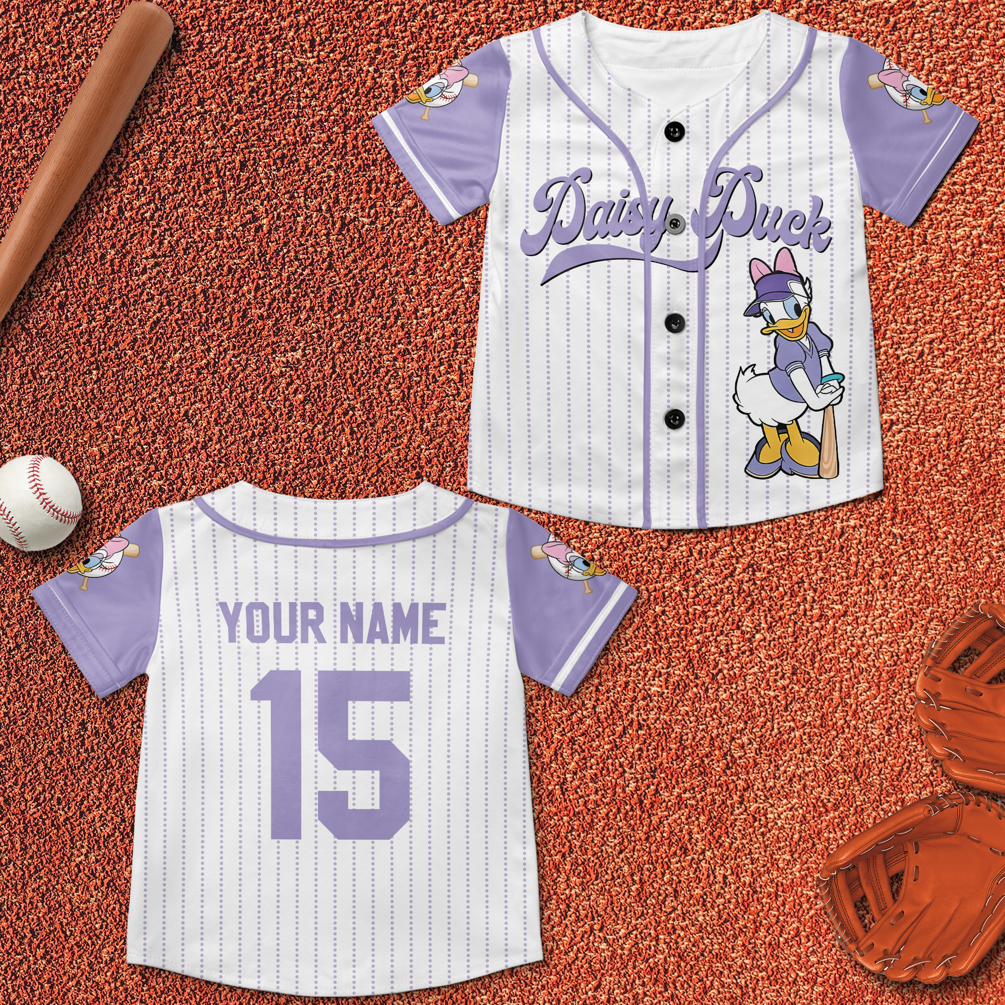 Custom Daisy Duck Baseball Jersey New Season For Men Women And Kid