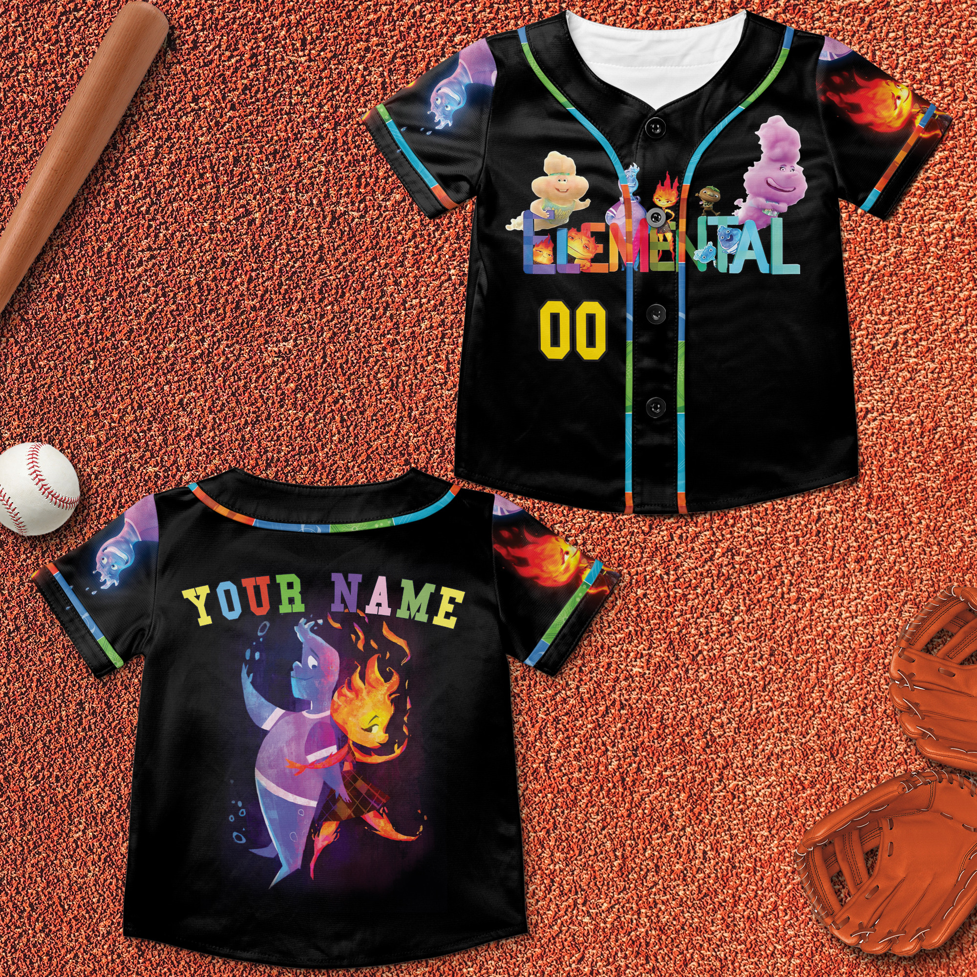 Customizable Elemental Baseball Jersey New Season For Men Women And Kid