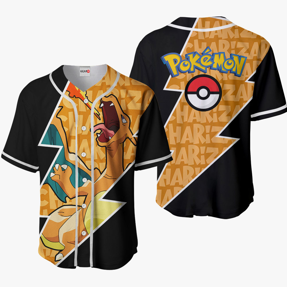 Charizard Baseball Jersey For Men And Women