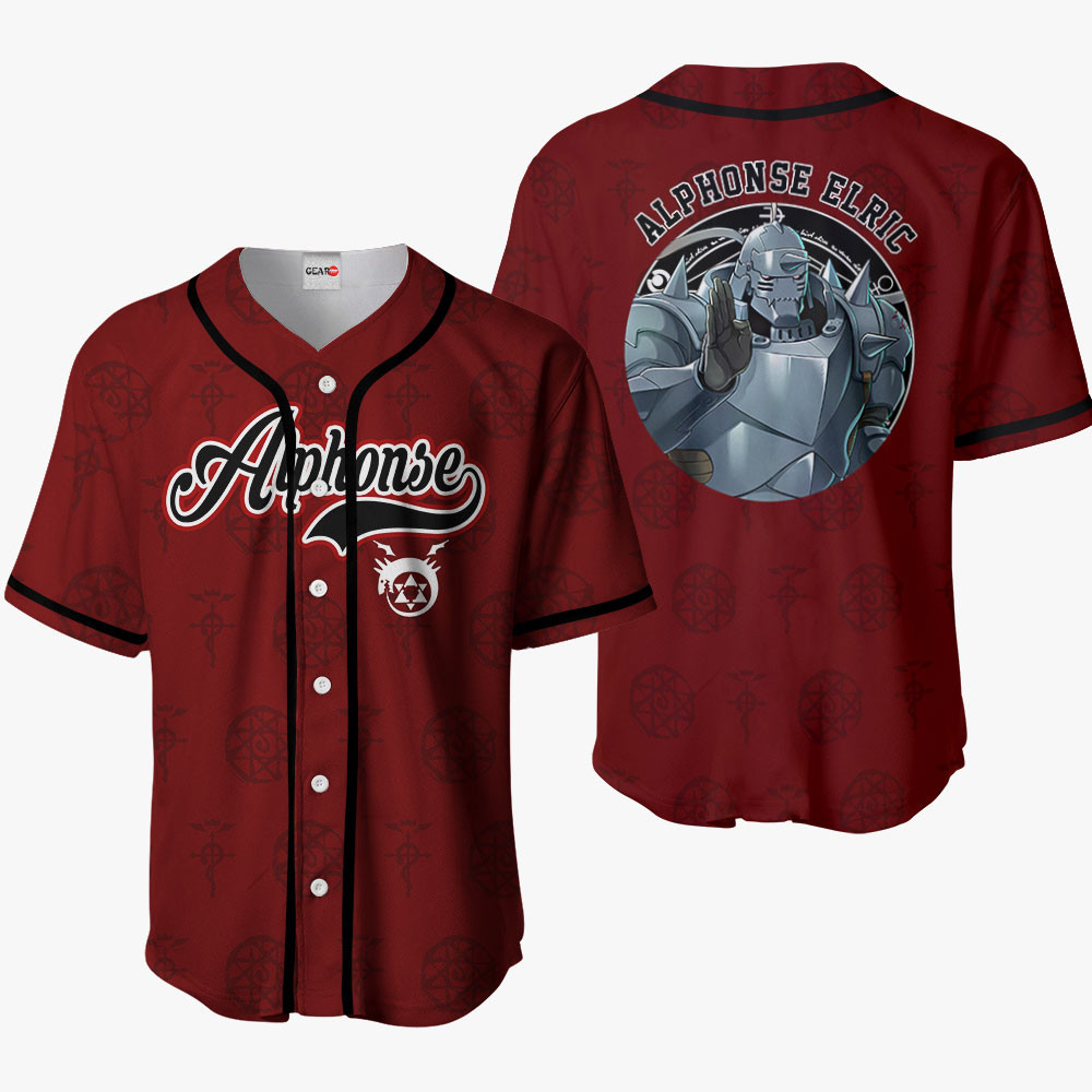 Alphonse Elric Baseball Jersey For Men And Women