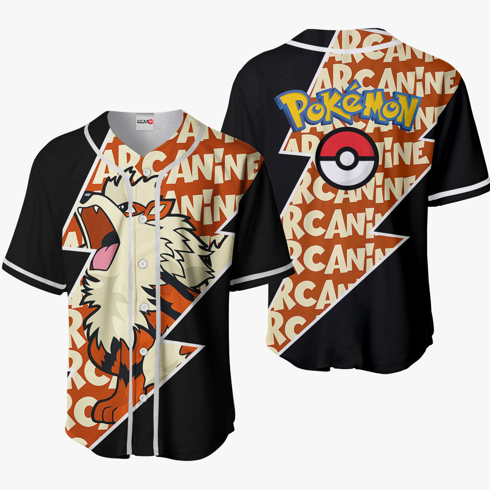 Arcanine Baseball Jersey For Men And Women