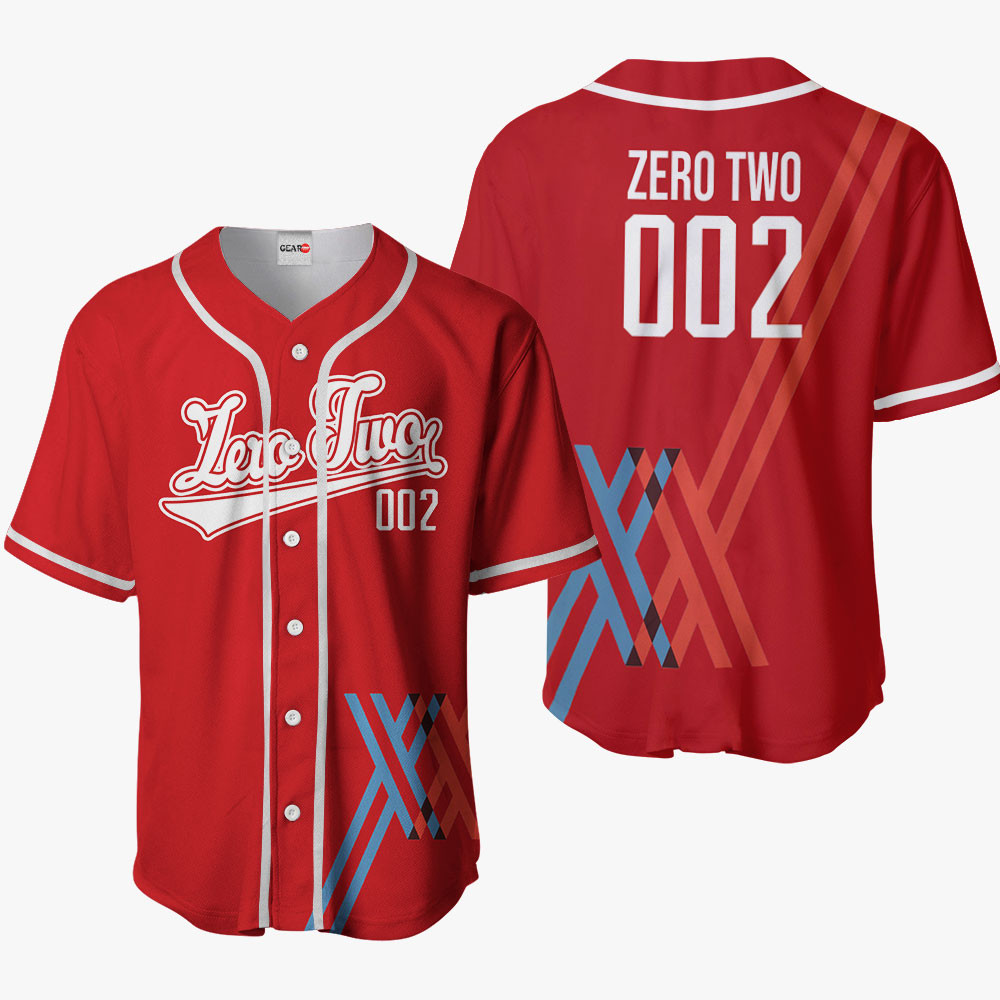 Zero Two Baseball Jersey For Men And Women