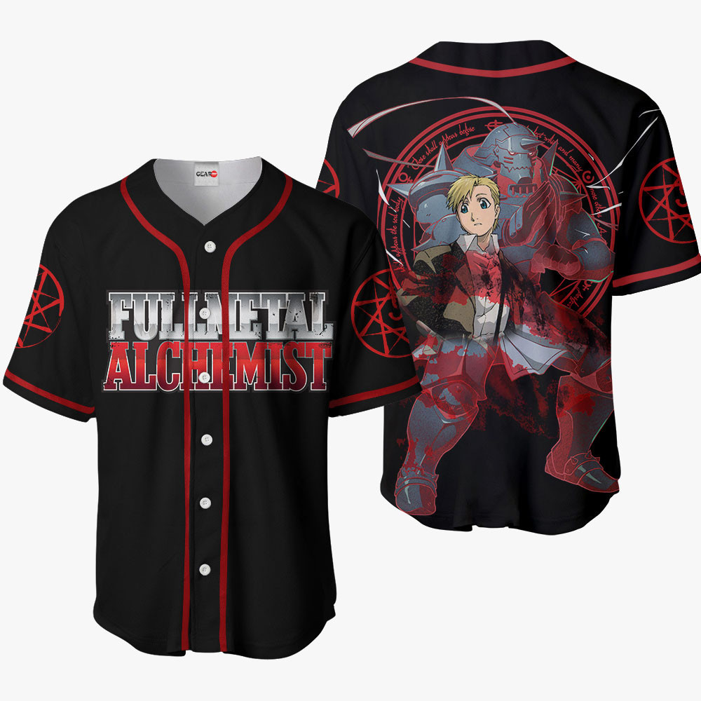 Alphonse Elric Baseball Jersey For Men And Women
