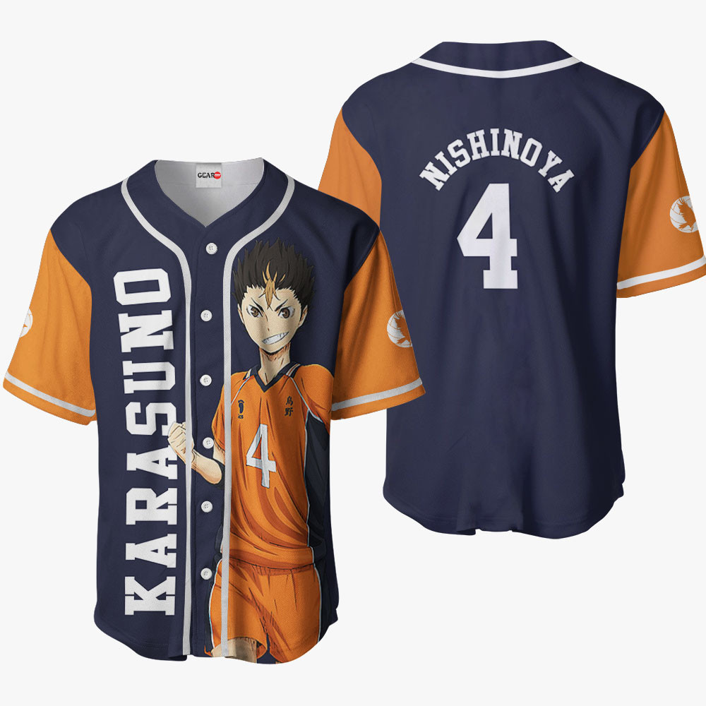 Yuu Nishinoya No4 Baseball Jersey For Men And Women