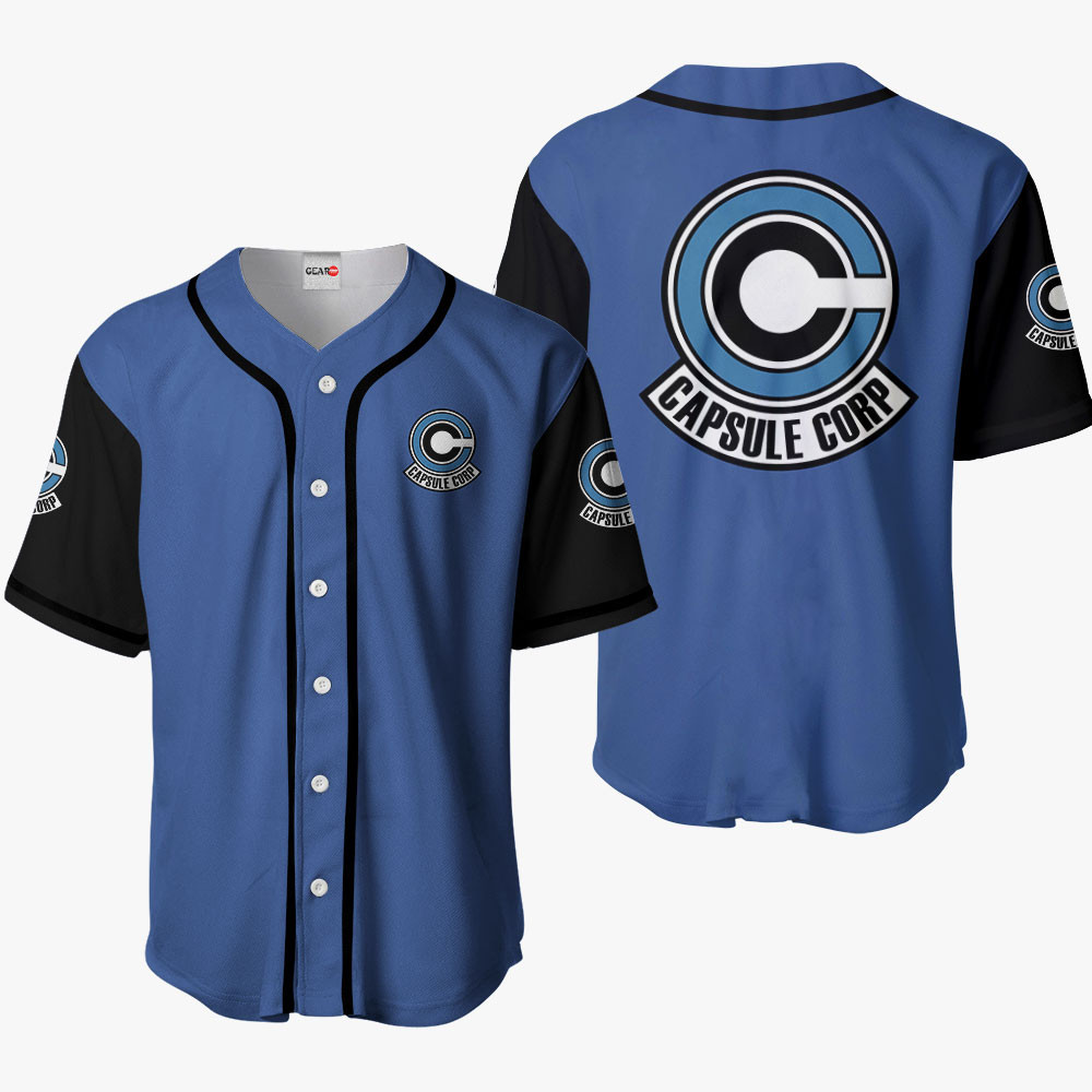 Capsule Corp Baseball Jersey For Men And Women