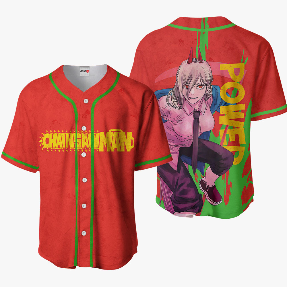 Chainsaw Power Baseball Jersey For Men And Women