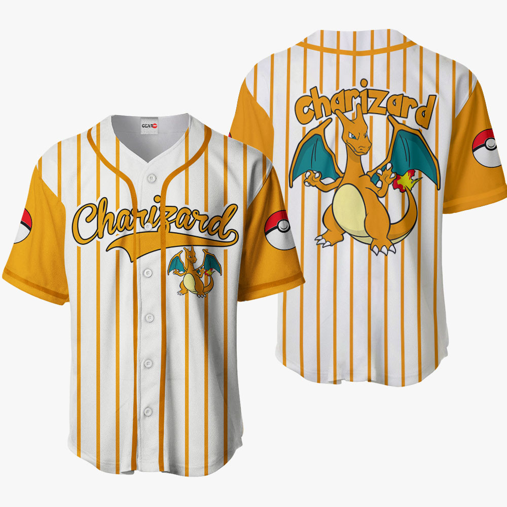 Charizard Baseball Jersey Costume For Men And Women