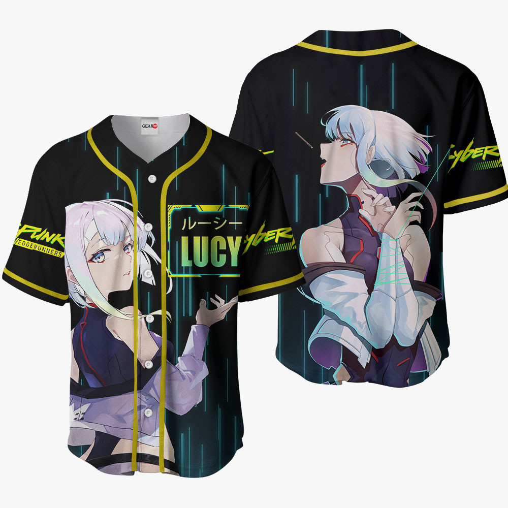 Cyberpunk Lucy Baseball Jersey For Men And Women