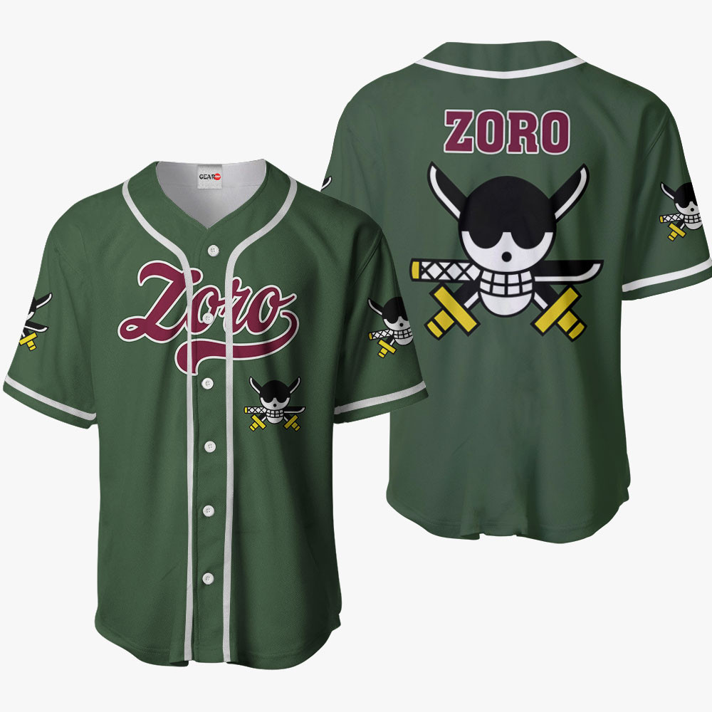 Roronoa Zoro Symbol Baseball Jersey For Men And Women