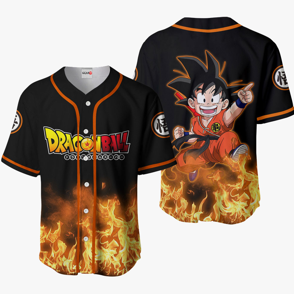Kid Goku Uniform Baseball Jersey For Men And Women