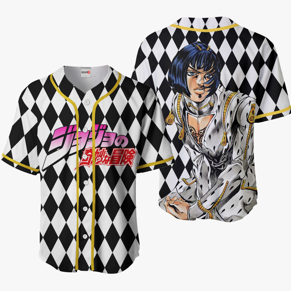 Bruno Bucciarati Baseball Jersey JJBA For Men And Women