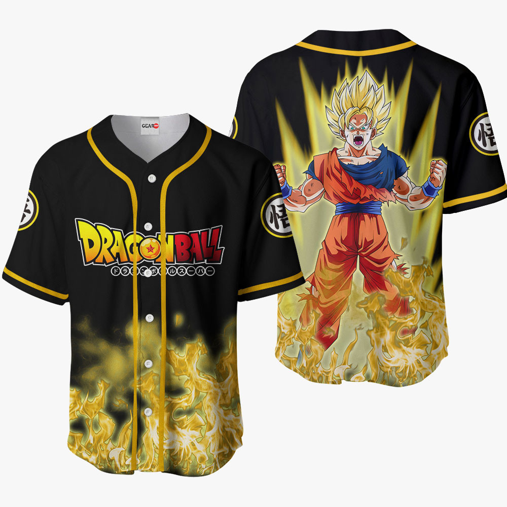 Goku Super Saiyan Baseball Jersey For Men And Women