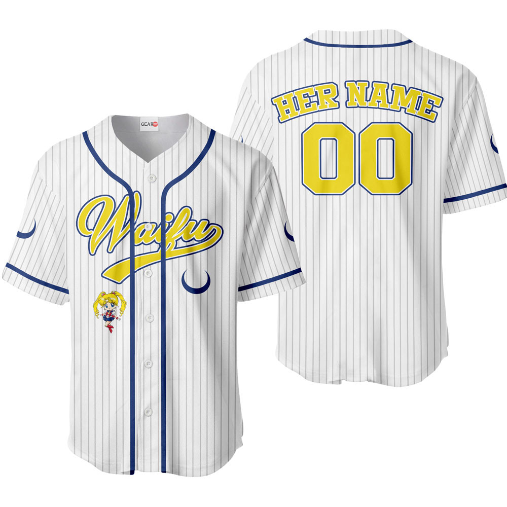 Usagi Moon Baseball Jersey Waifu Personalized Edition For Men And Women