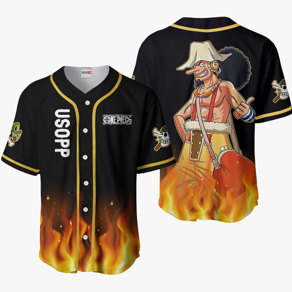 Usopp Baseball Jersey OP Anime For Men And Women