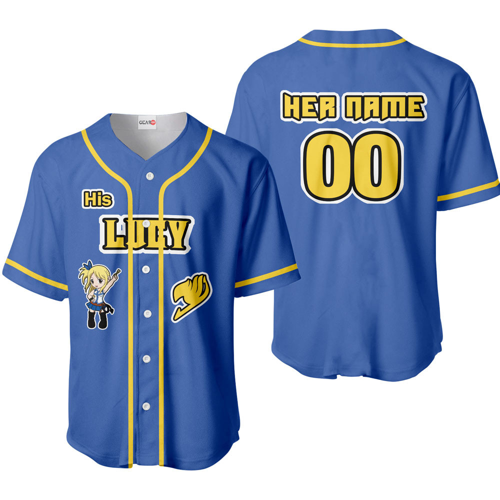 His Lucy Heartfilia Baseball Jersey Personalized Edition For Men And Women
