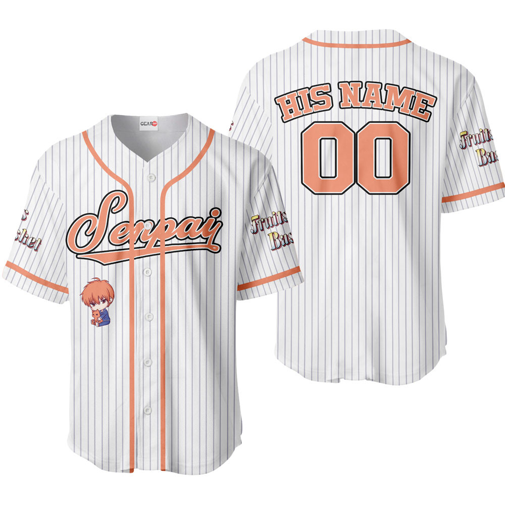 Kyo Sohma Baseball Jersey Senpai Personalized Edition For Men And Women