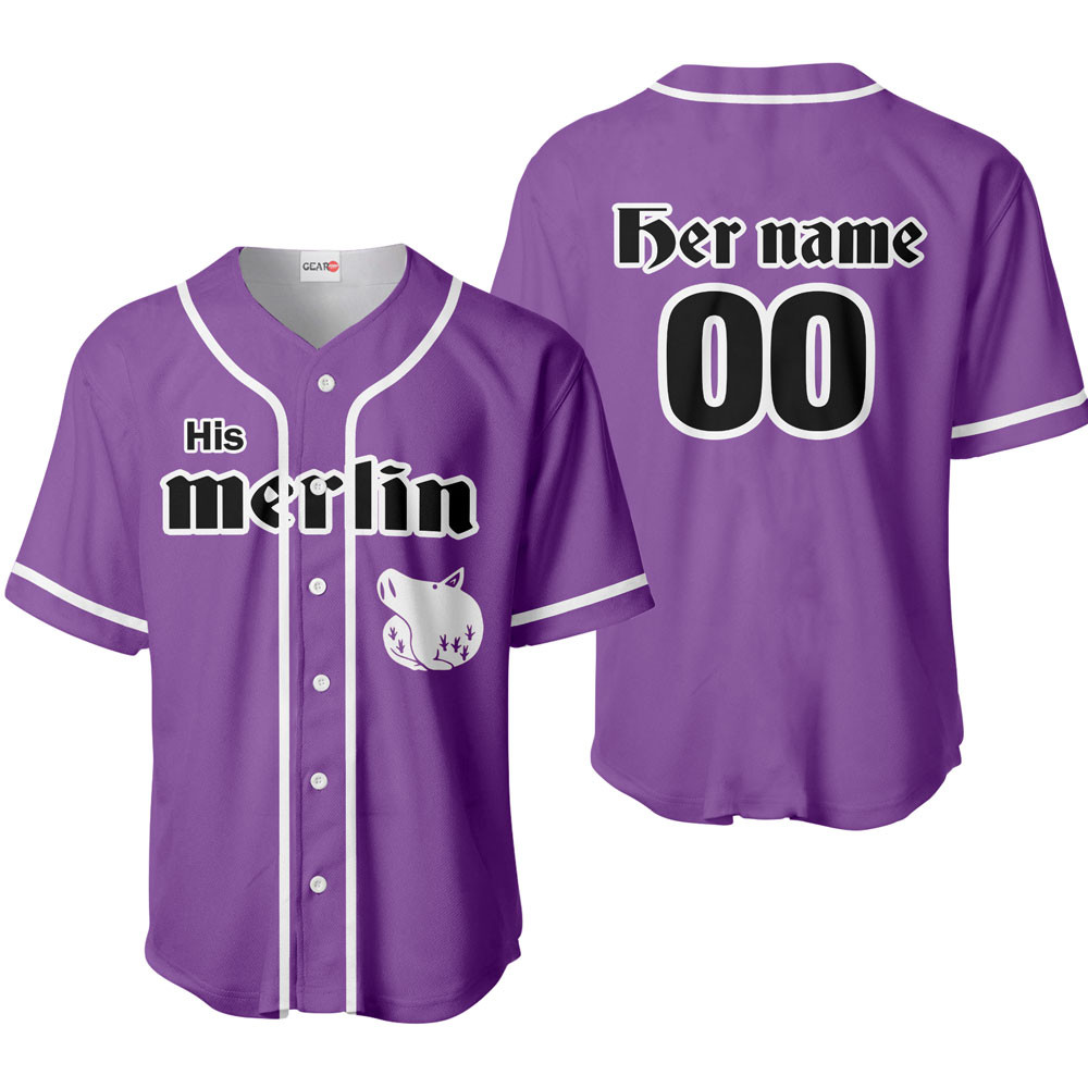 His Merlin Baseball Jersey Personalized Edition For Men And Women