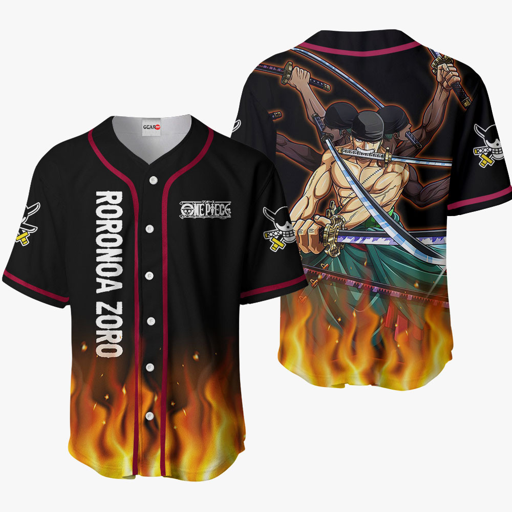 Roronoa Zoro Ashura Baseball Jersey OP Anime For Men And Women