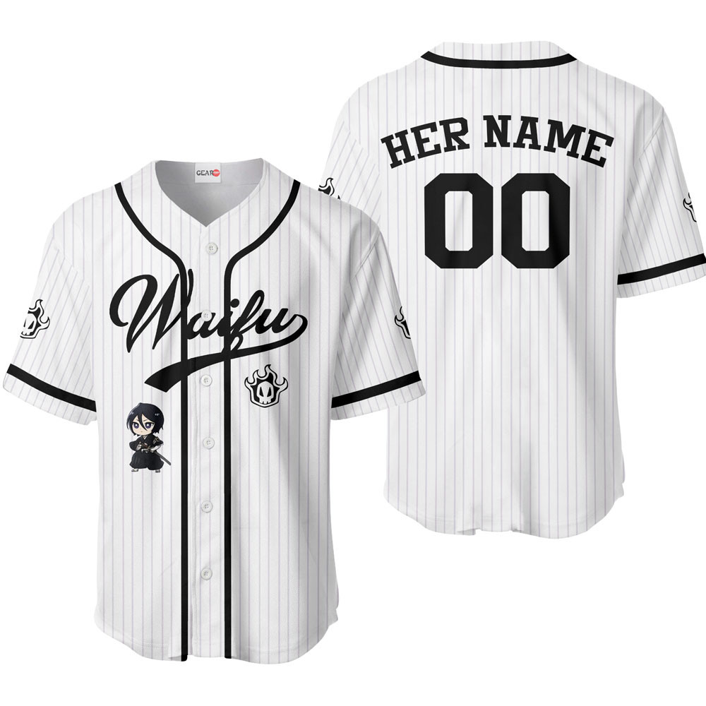 Rukia Kuchiki Baseball Jersey Waifu Personalized Edition For Men And Women
