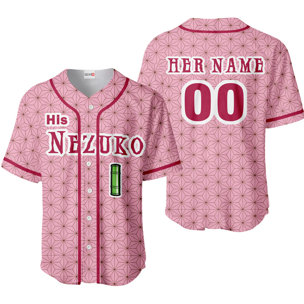 His Nezuko Baseball Jersey Personalized Edition For Men And Women