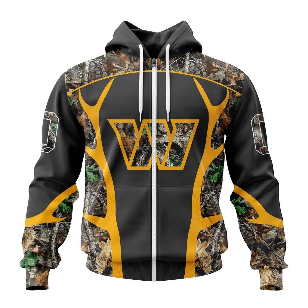 Nfl Washington Commanders Camo Hunting Design Hoodie