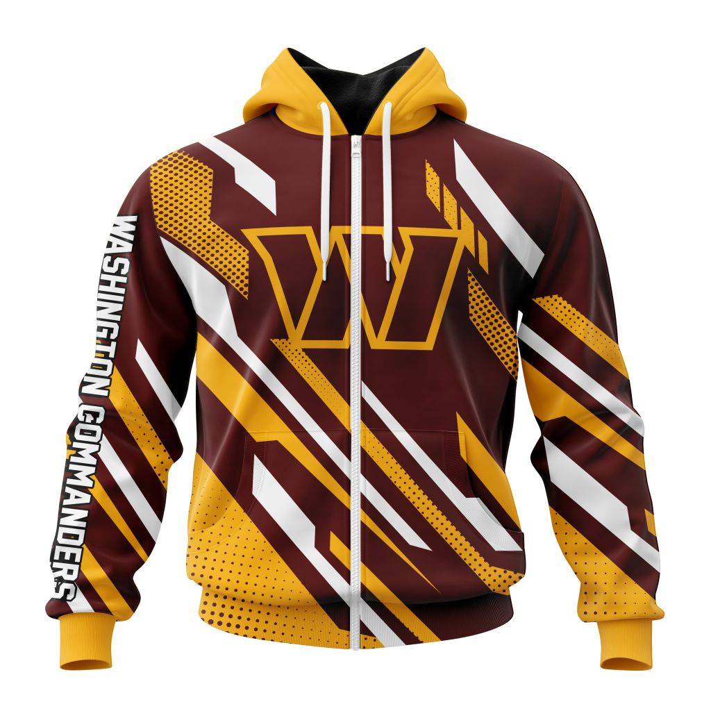 Nfl Washington Commanders Special Motocross Concept Zip Hoodie Personalized 