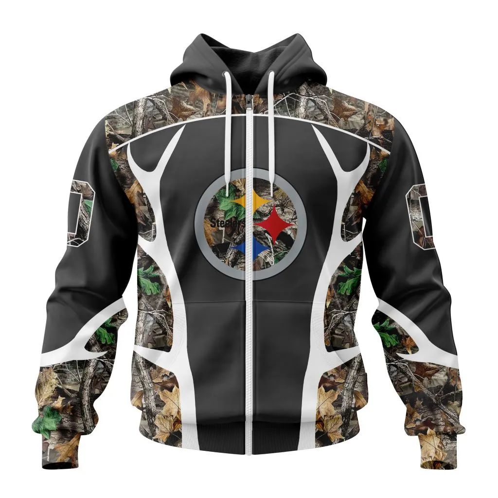 Nfl Pittsburgh Steelers Camo Hunting Design Hoodie Custom 