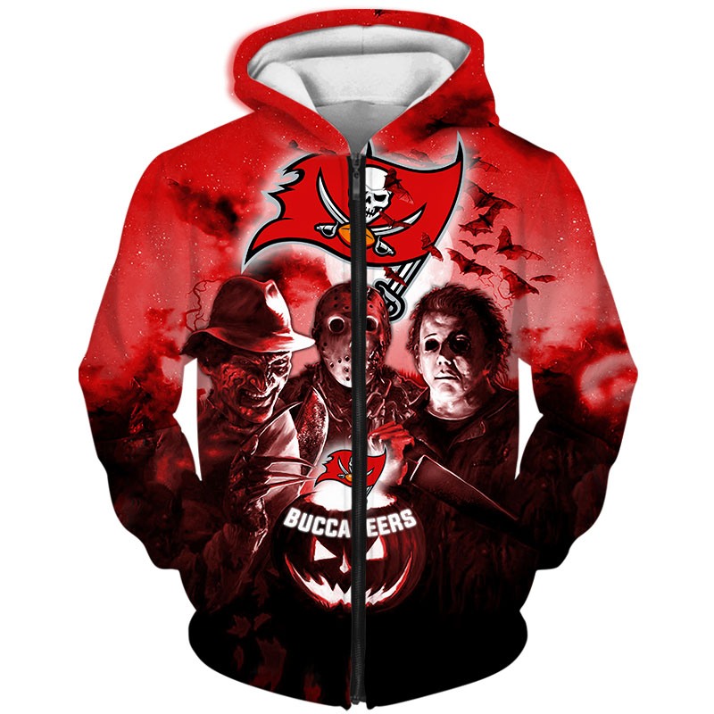 Nfl Tampa Bay Buccaneers Halloween Night Zip Up Hoodie