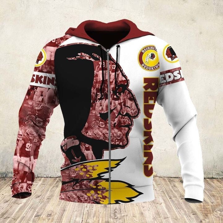 Nfl Washington Redskins Special Version Zip Up Hoodie