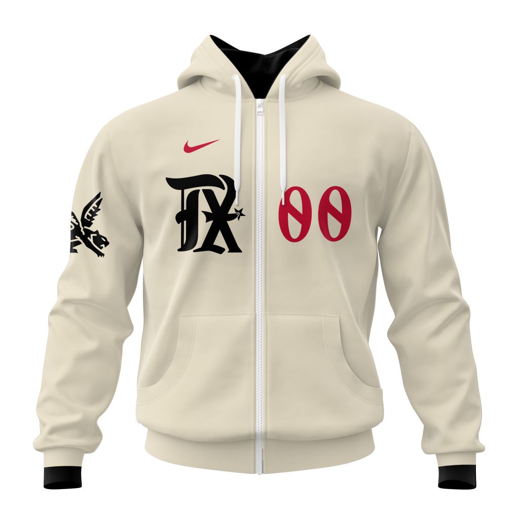 Texas Rangers Mlb Personalized City Connect 3D Zip Hoodie
