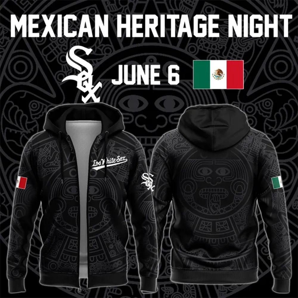Chicago White Sox Mexican Heritage Night Zip Hoodie Special Edition 2025 Best Gifts For Mlb Fans