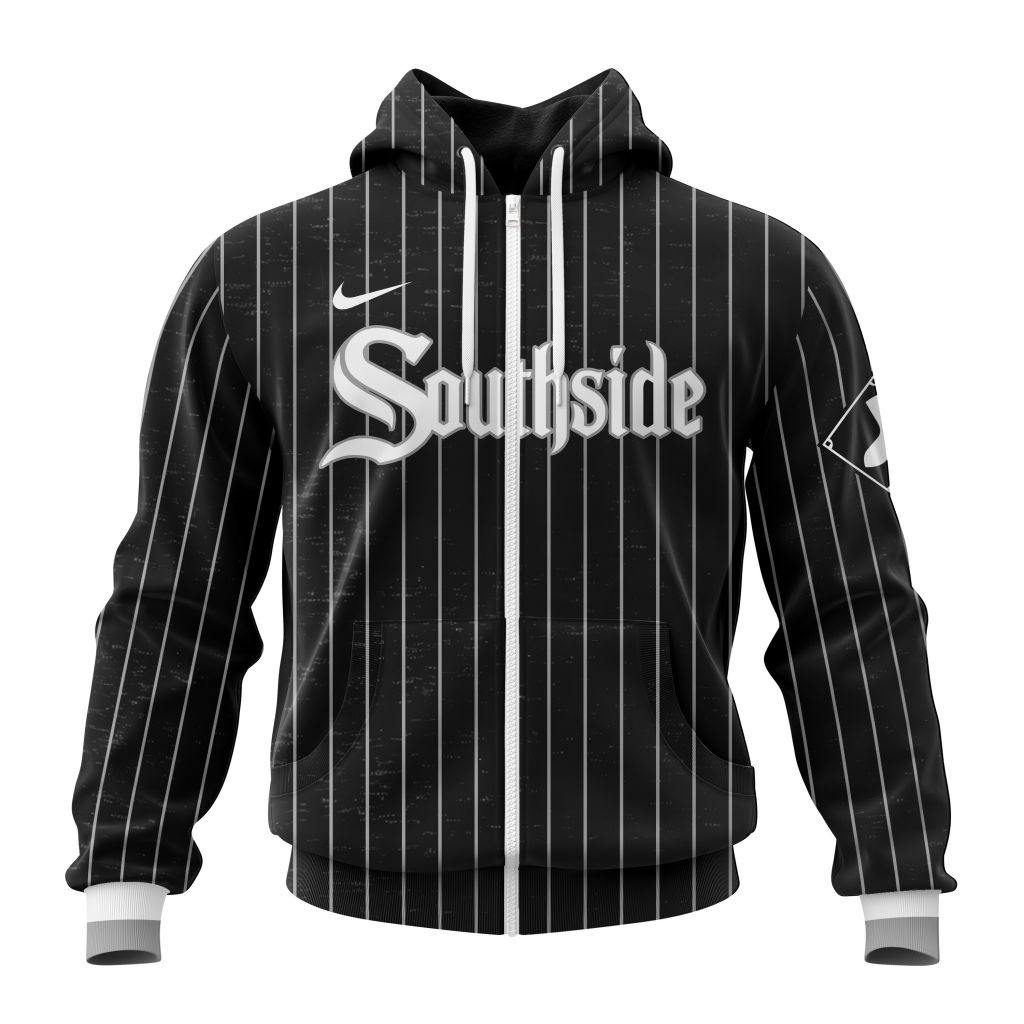 Chicago White Sox Mlb Personalized City Connect 3D Zip Hoodie