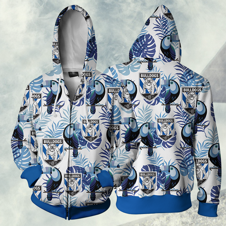 Bulldogs Rlfc Nrl Hoodie Full Zip Up For Fans