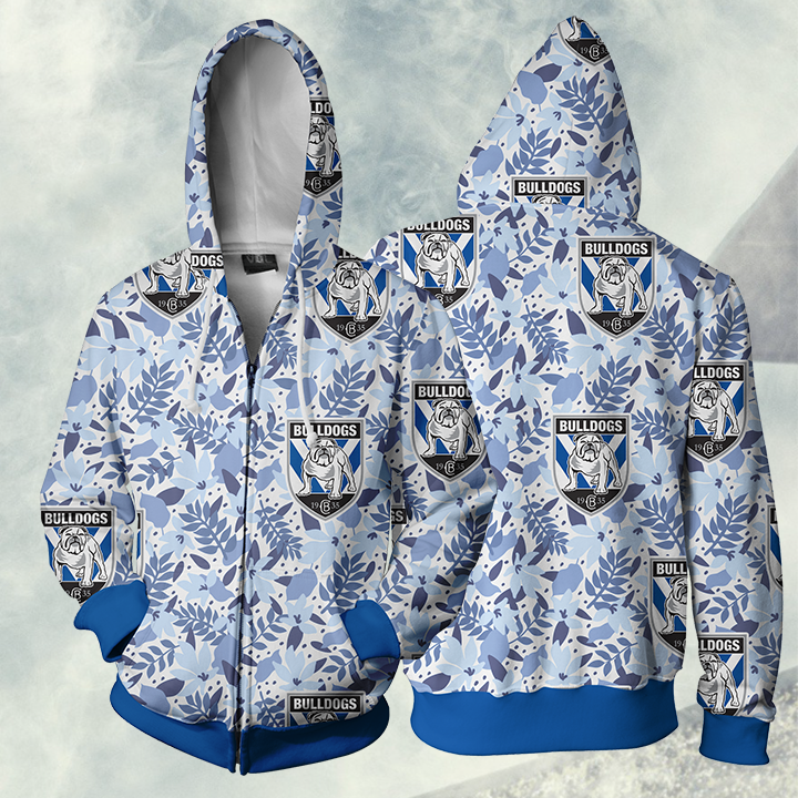 Bulldogs Rlfc Nrl Hoodie Zip For Men Women